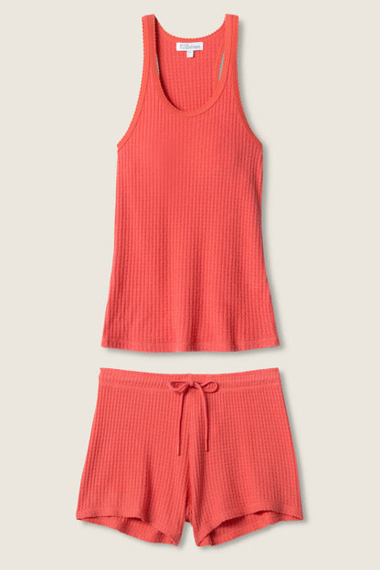 Morning Waffles Scarlet Short PJ Set