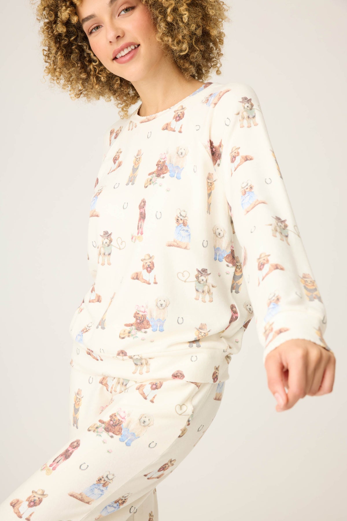 Ruff On The Range Dog Print Long Sleeve Top