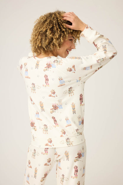 Ruff On The Range Dog Print Long Sleeve Top