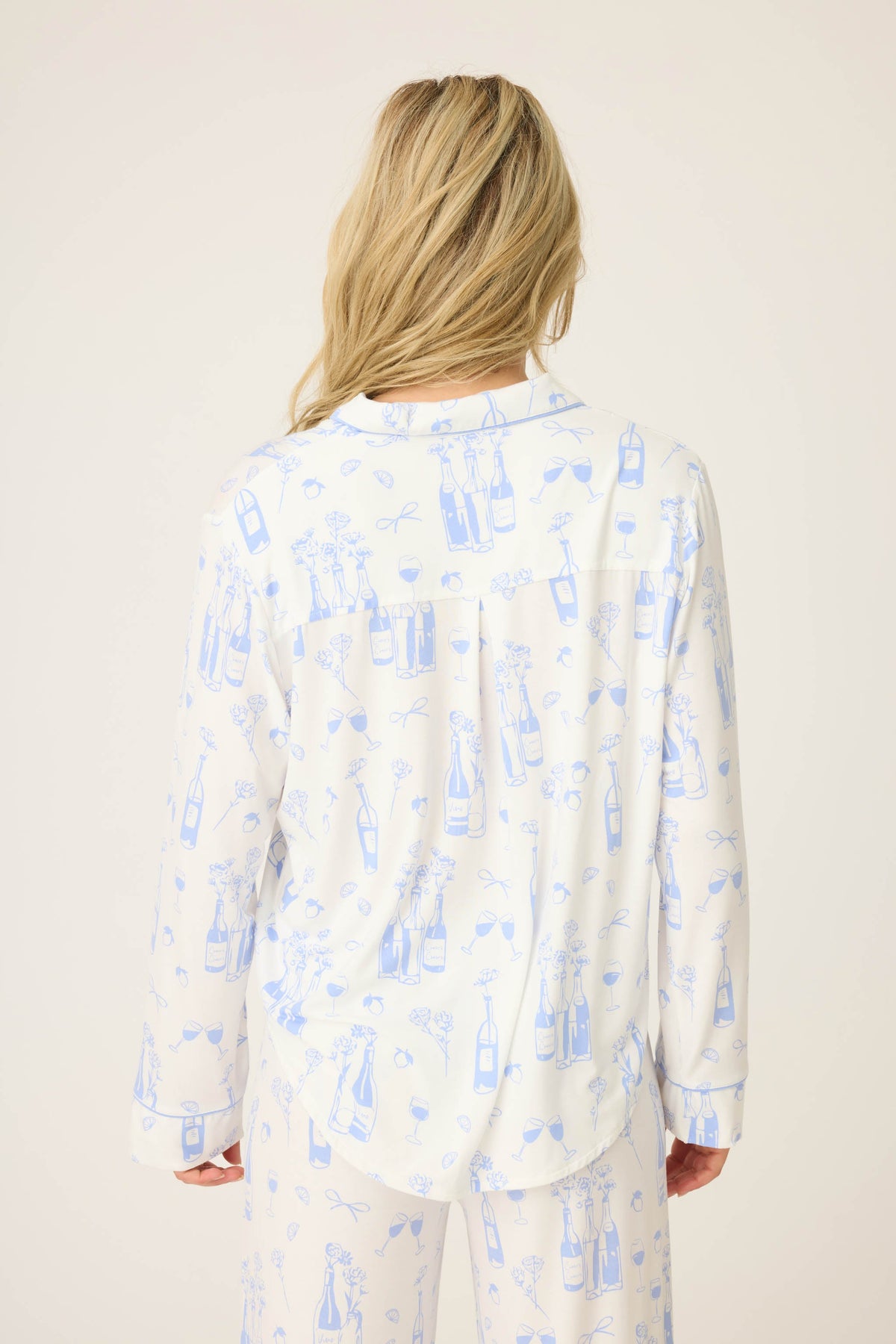 Parisian Dream Whimsical Print Long Sleeve Top