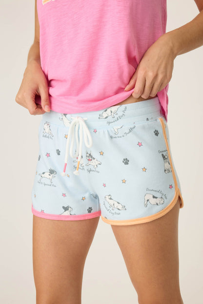 Paws & Breathe Dog Print Shorts