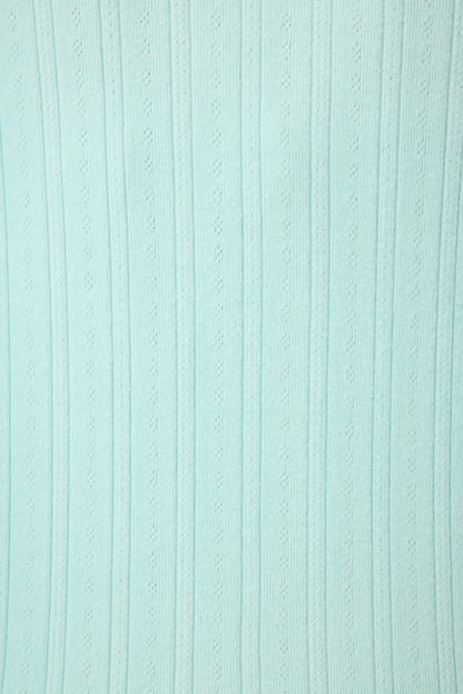 Pointelle Essentials Solid Mint Shorts