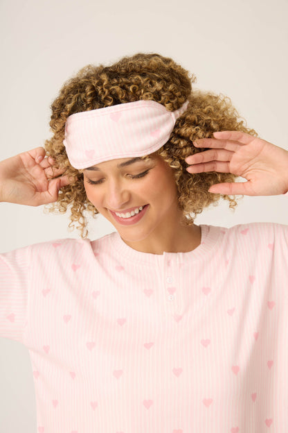 Pointelle Essentials Ditsy Heart 4-Piece Loungewear Set