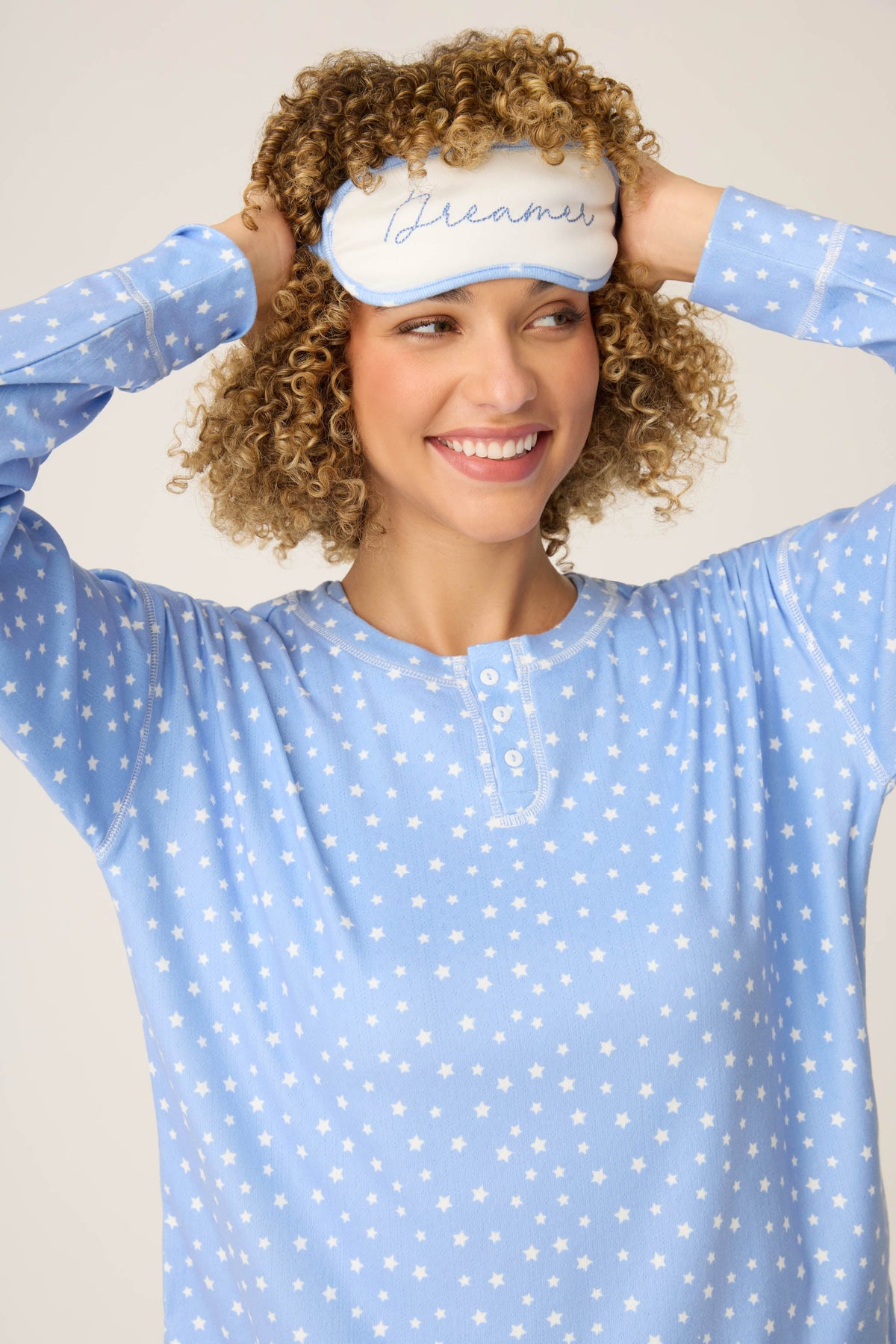 Pointelle Essentials Ditsy Star 4-Piece Loungewear Set