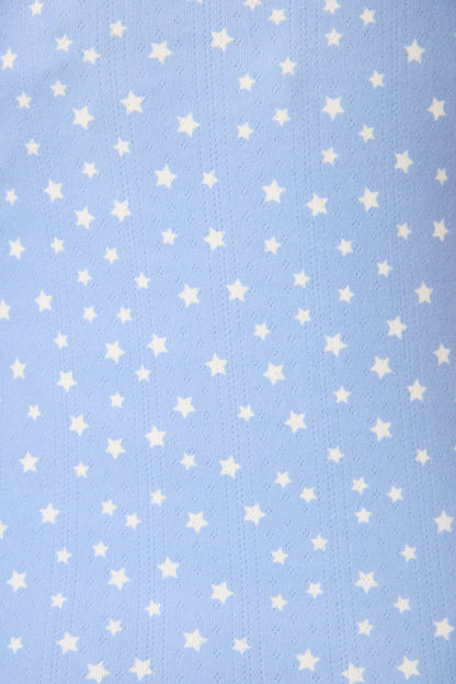 Pointelle Essentials Ditsy Star 4-Piece Loungewear Set