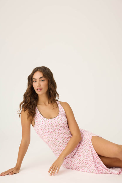 Ditsy Floral Print Midi Dress