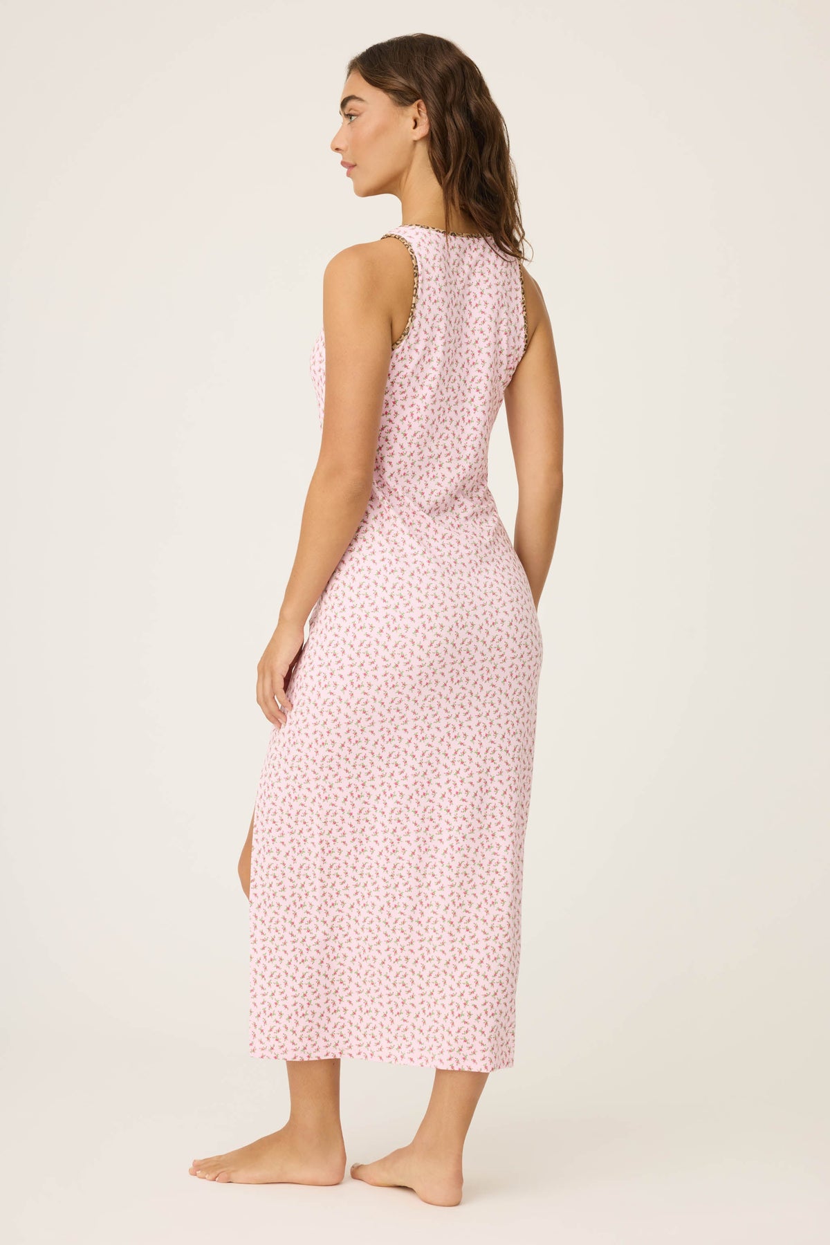 Ditsy Floral Print Midi Dress