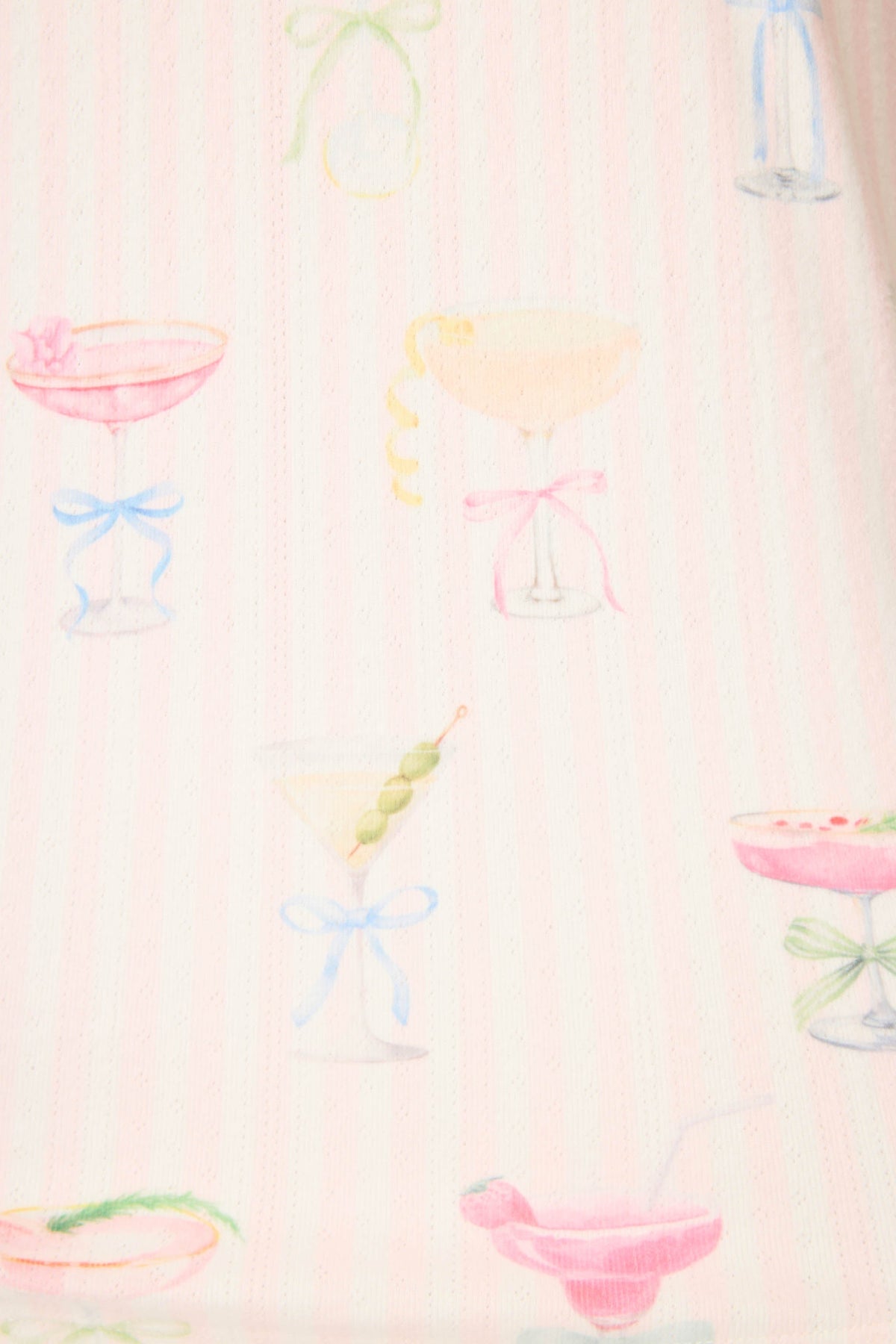 Pretty Punch Cocktail Print Open Leg Pants