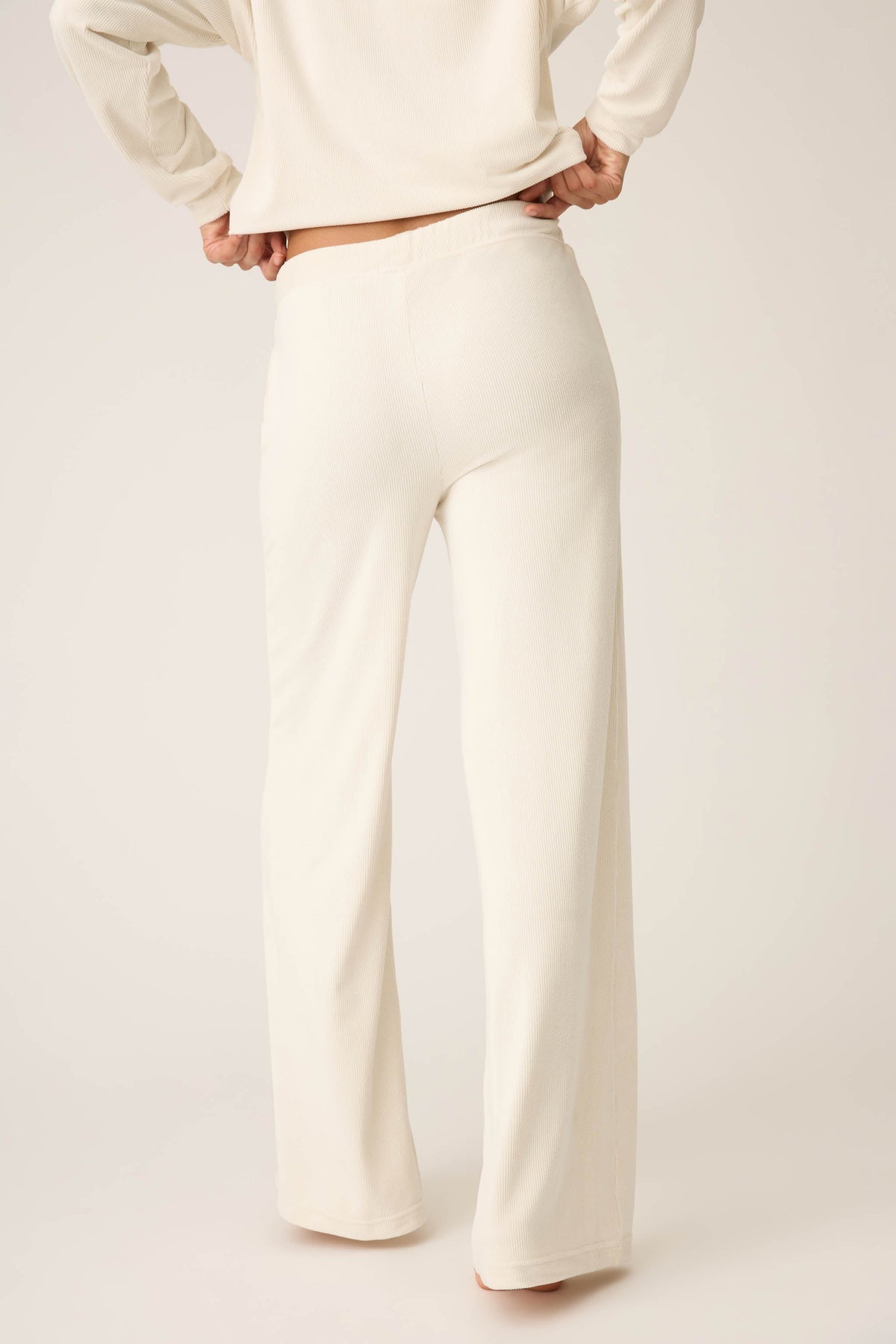 Craving Corduroy Natural Open Leg Pants