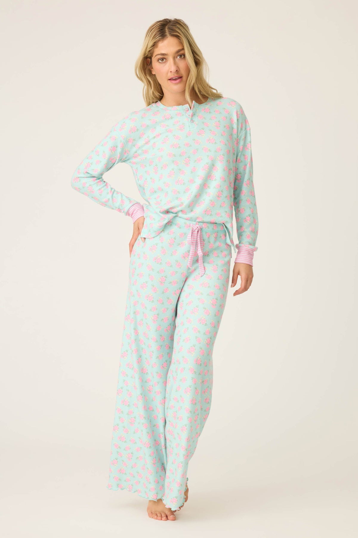 Secret Garden Floral Open Leg Pant