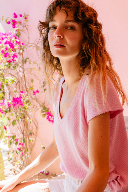 Wish You Were Here Peachy Short Sleeve Top