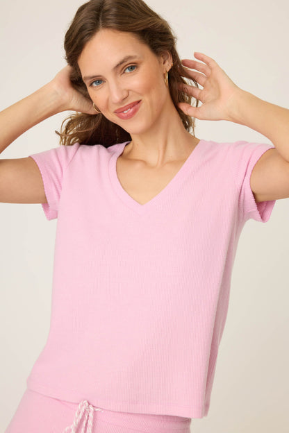 Wish You Were Here Peachy Short Sleeve Top