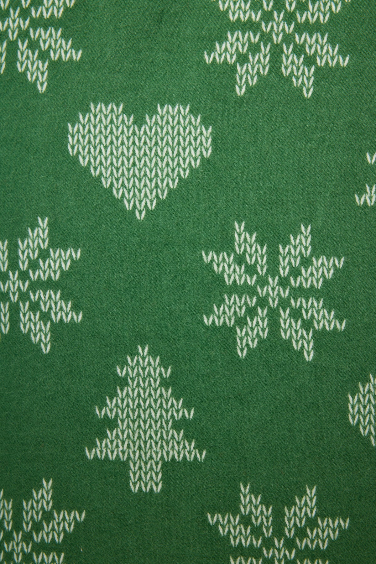 4-Piece Tree & Heart Print Flannel Gift Set