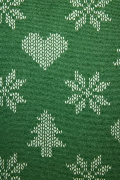 4-Piece Tree & Heart Print Flannel Gift Set