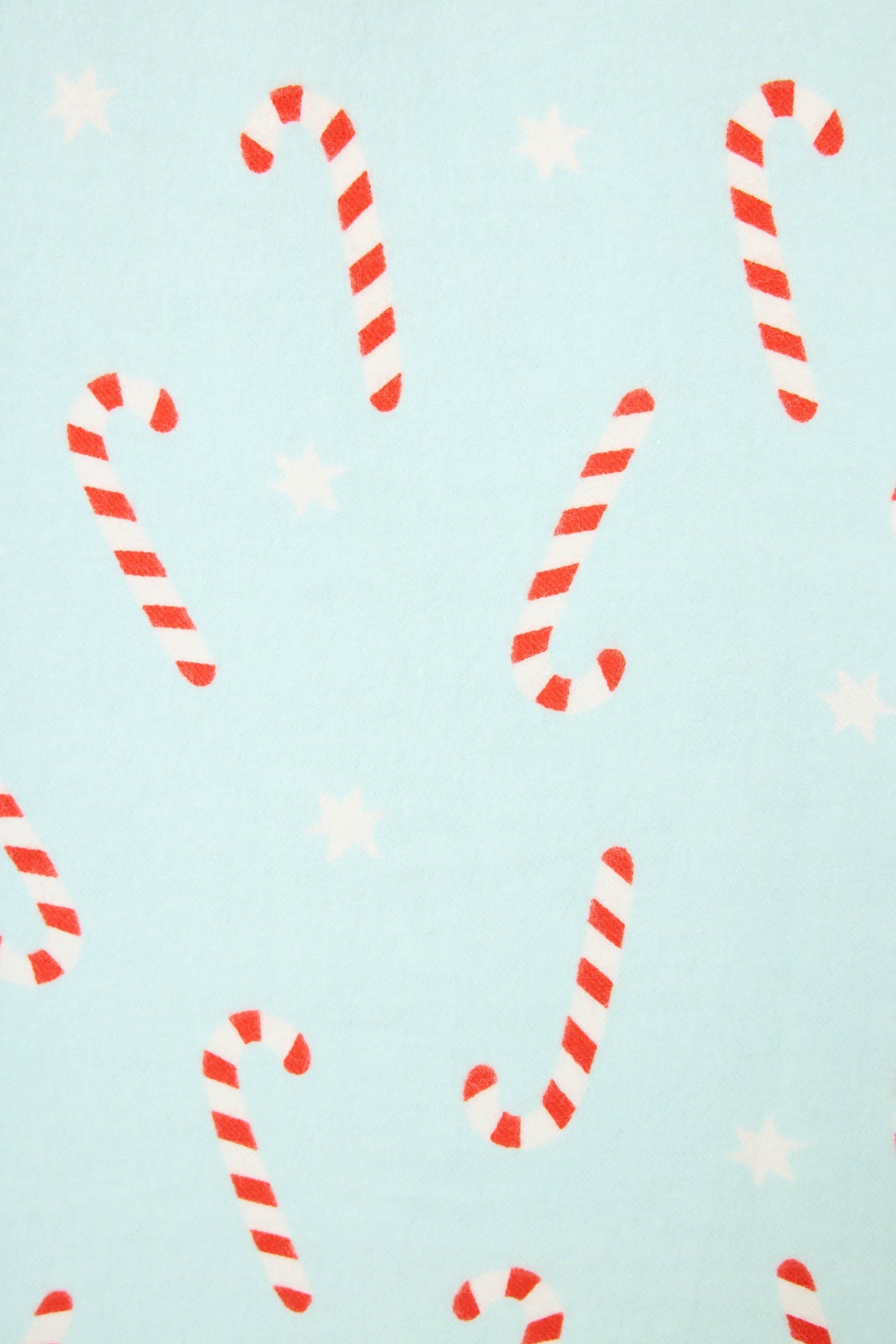 4-Piece Candy Cane Print Flannel Gift Set