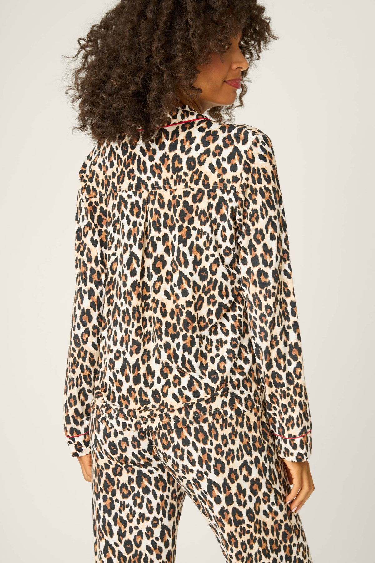 Holiday Dreams Leopard Print Long Sleeve Top
