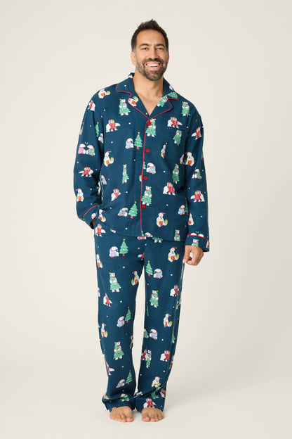 Bearly Awake Mens Flannel PJ Set