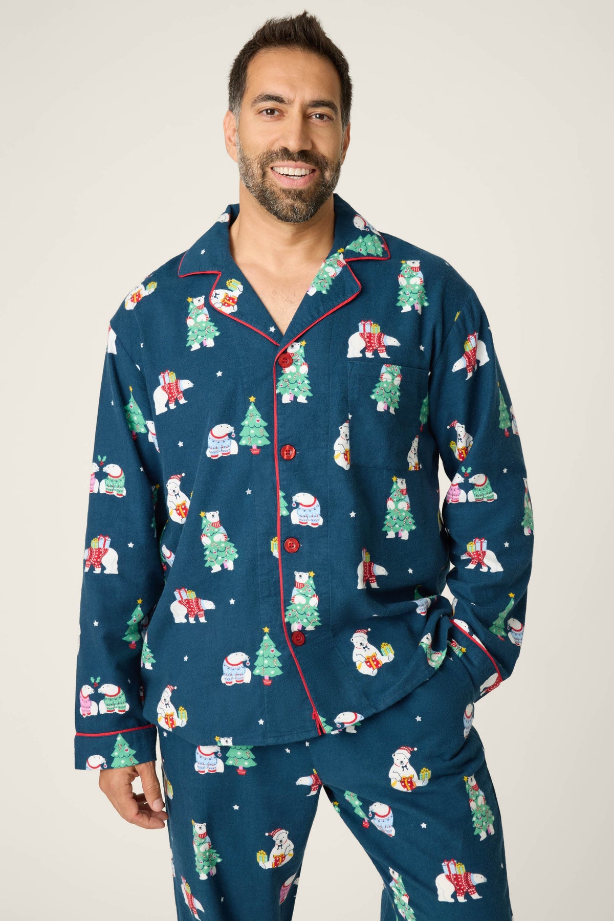 Bearly Awake Mens Flannel PJ Set