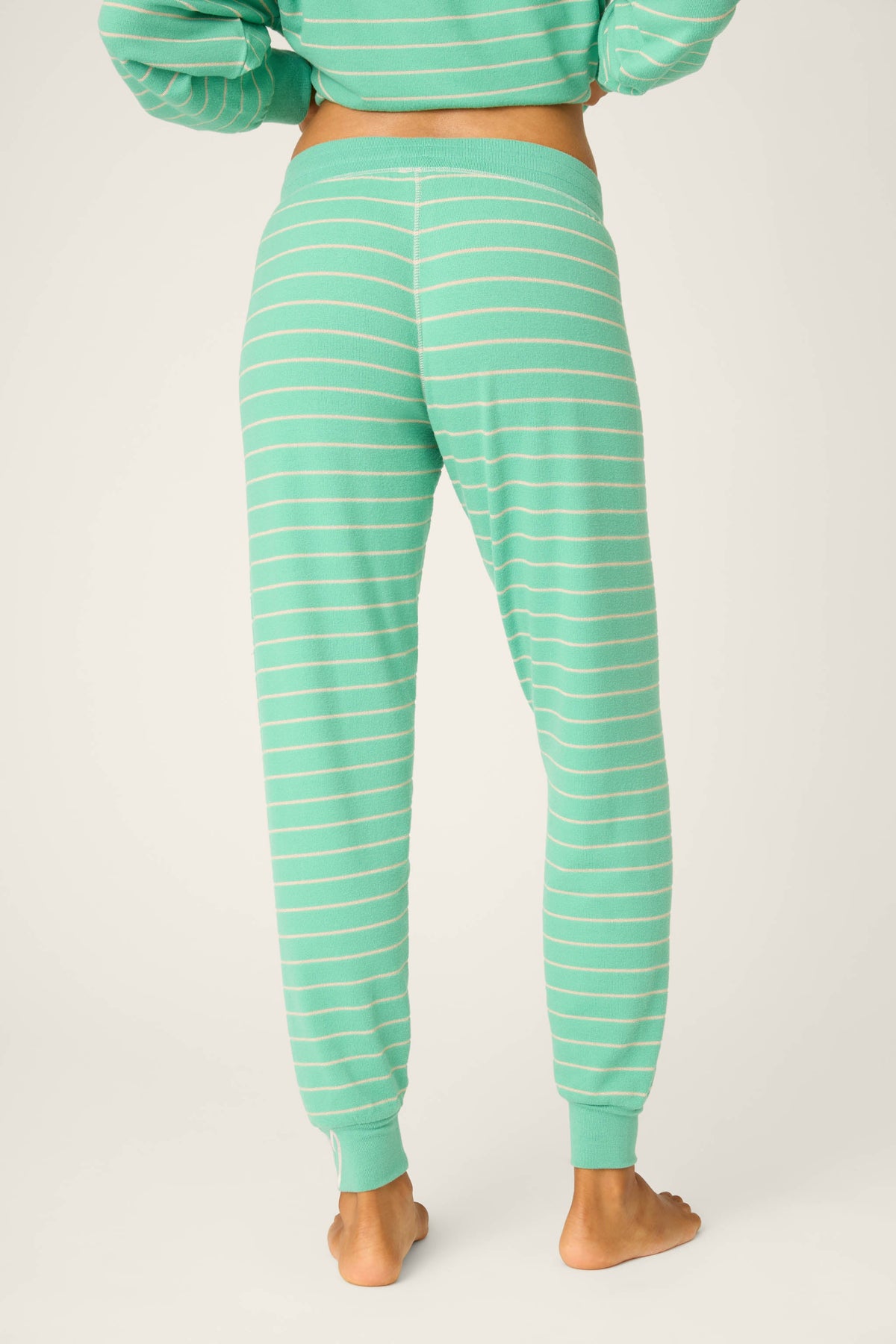 Peace & Pawlidays Stripe Banded Pants