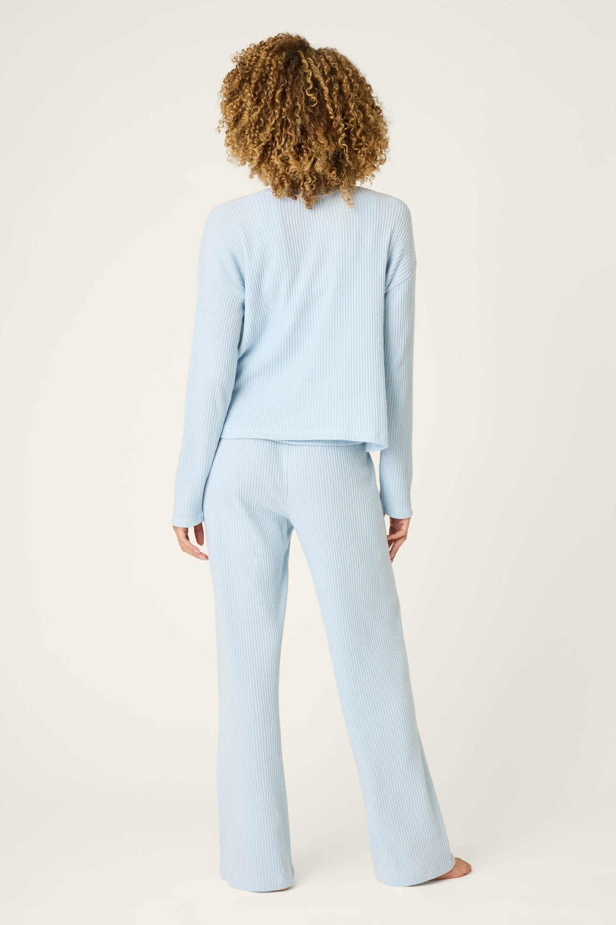 3-Piece Luxe Ribbed Celestial PJ Set