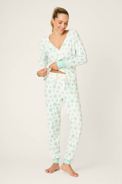 Snowflake Wishes Pointelle Banded Pants