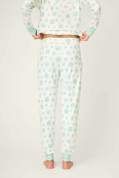 Snowflake Wishes Pointelle Banded Pants