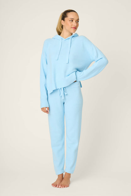 Sweater Weather Light Sky Banded Pants