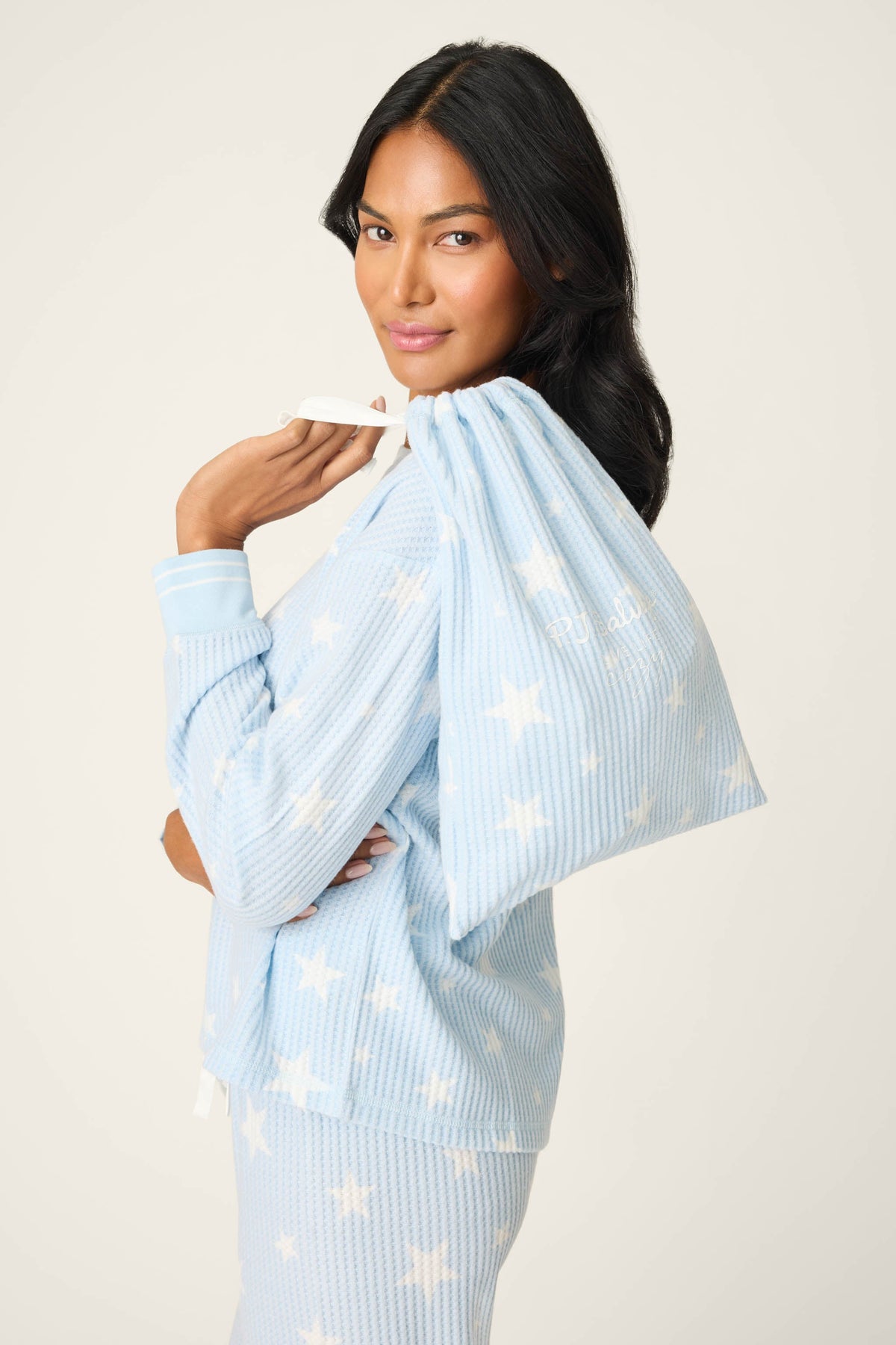3-Piece Star Print Thermal Velour PJ Set