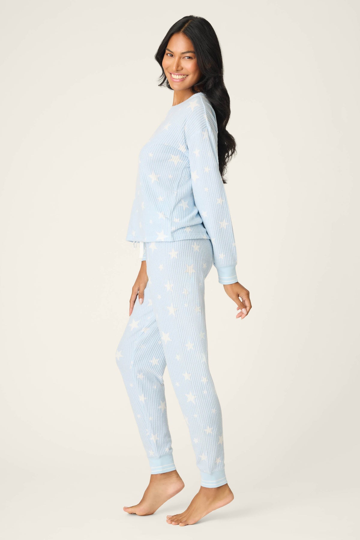 3-Piece Star Print Thermal Velour PJ Set