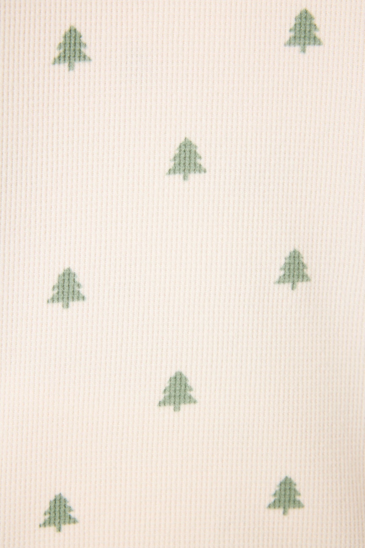 4-Piece Tree Print Waffle Lounge Set