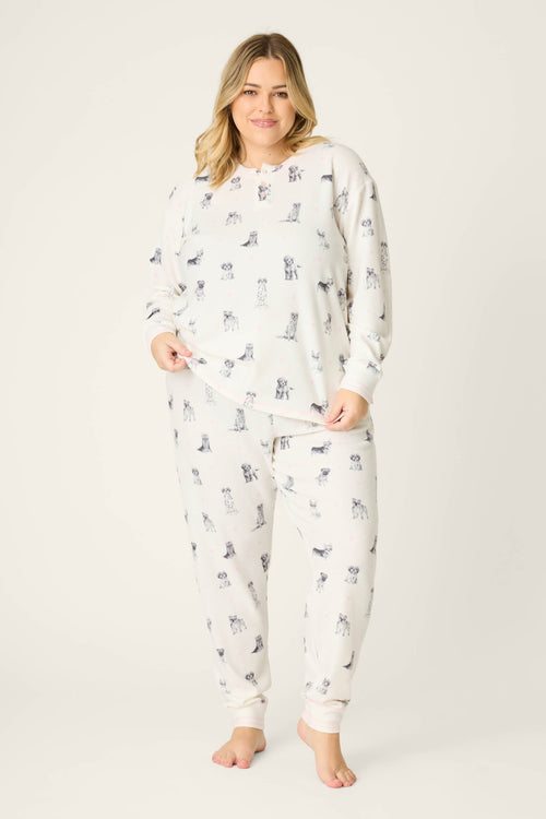 My Dog Is My Valentine Plus Size PJ Set