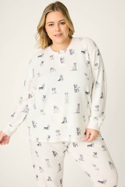 My Dog Is My Valentine Plus Size PJ Set