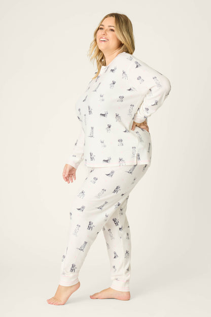My Dog Is My Valentine Plus Size PJ Set