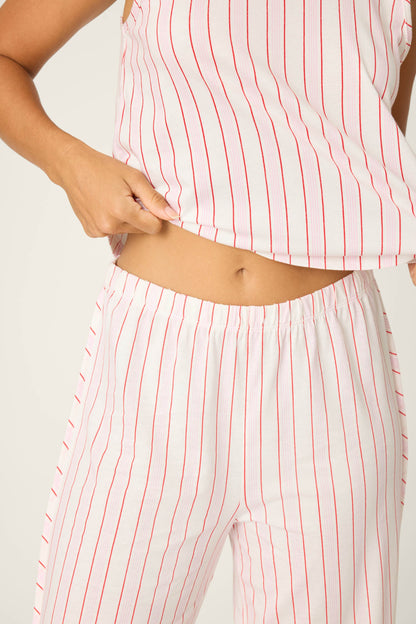 Feeling Loved Striped Open Leg Pants