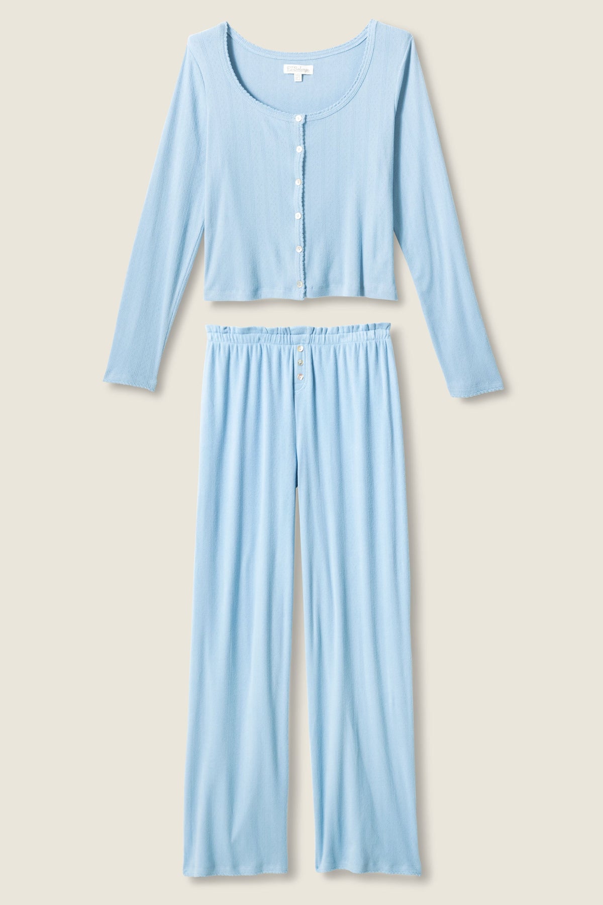 More Amour Blue Dream Pointelle PJ Set