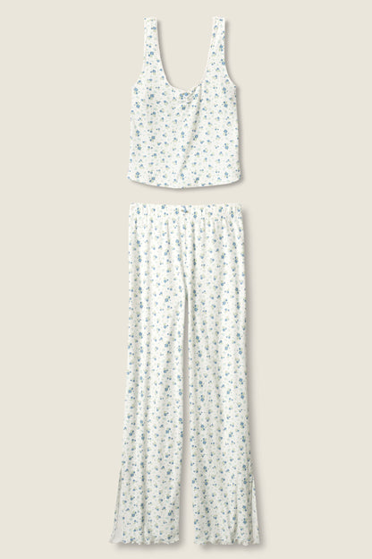 More Amour Ditsy Floral Pointelle PJ Set