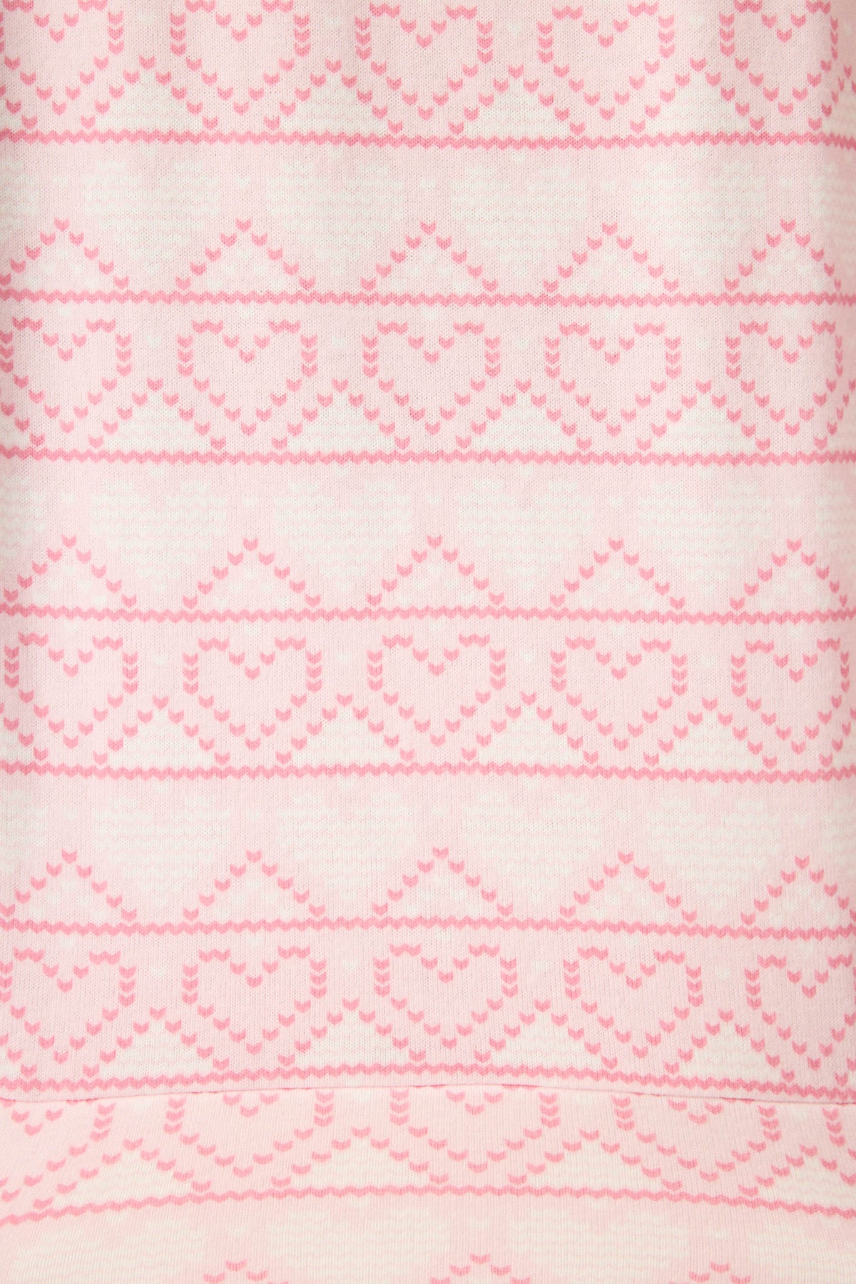Fairisle Heart Print Peachy PJ Set