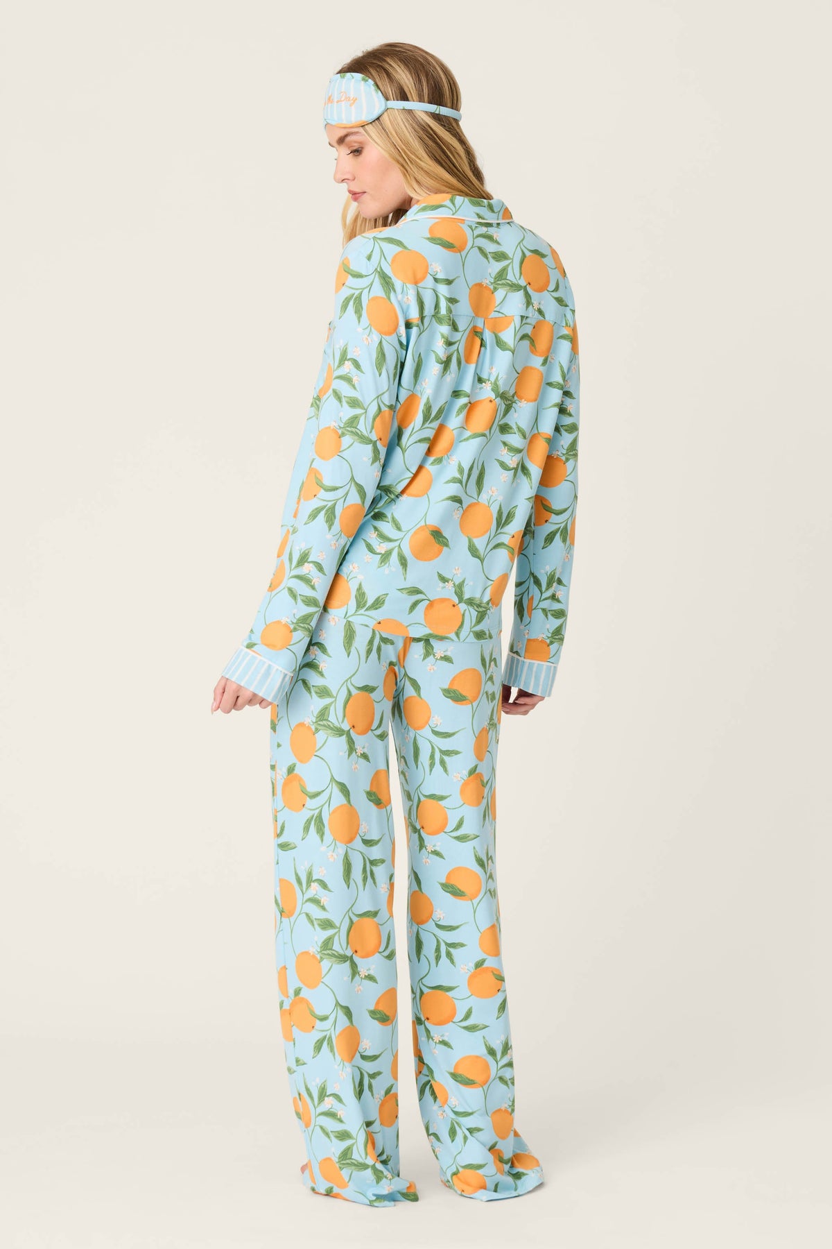 Citrus Dreams Morning Squeeze Long 3-Piece PJ Set