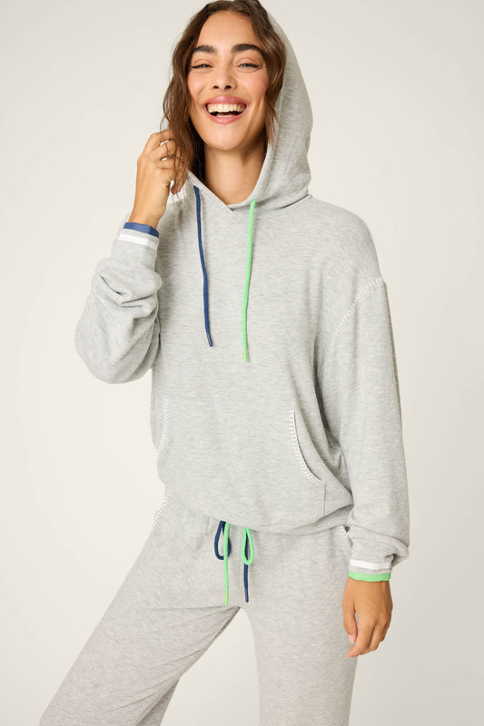 C'est La Vie Heather Grey Hoodie
