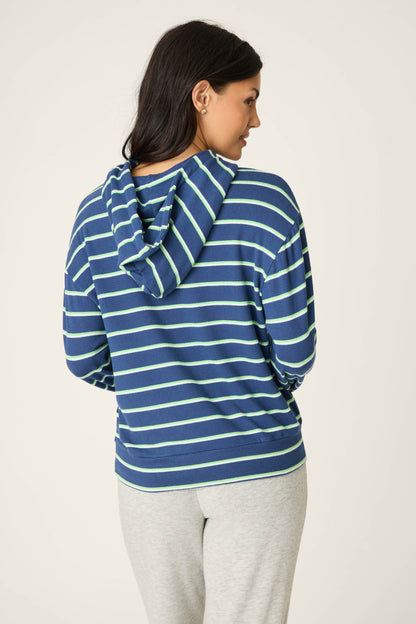 C'est La Vie Striped Hoodie