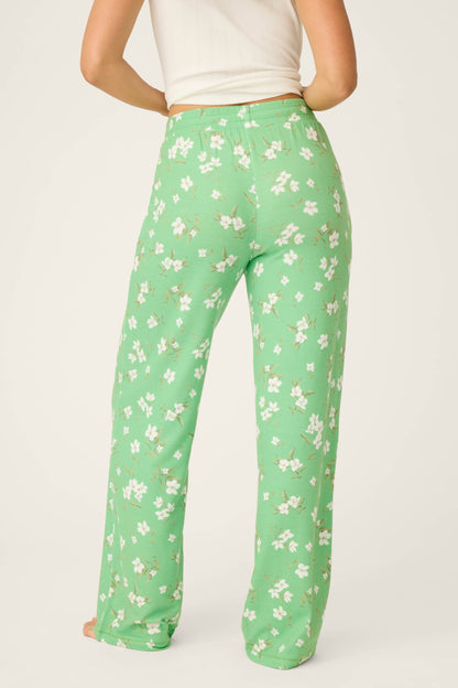 C'est La Vie Floral Print Open Leg Pants