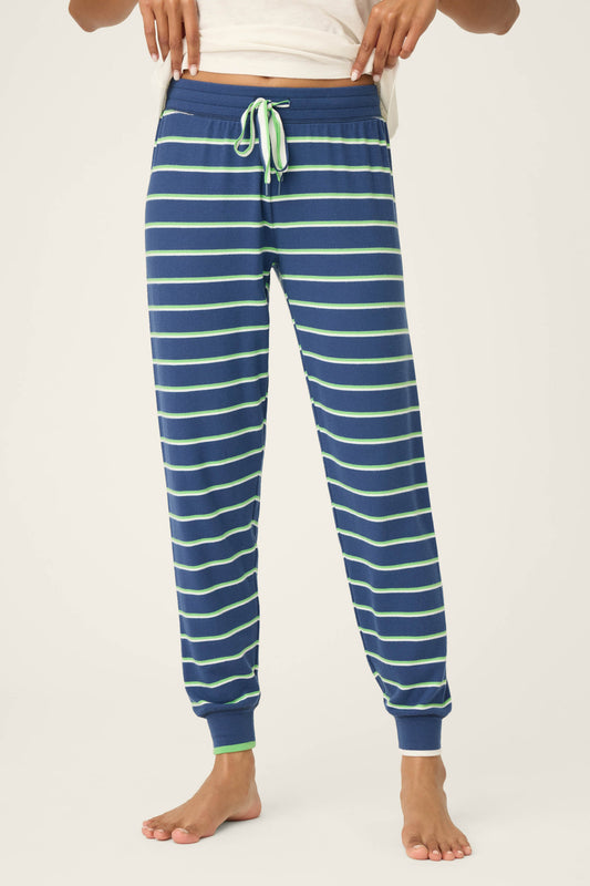 C'est La Vie Striped Banded Pants