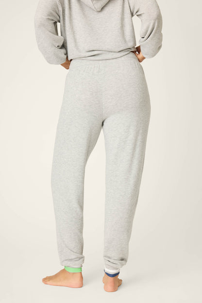C'est La Vie Heather Grey Banded Pants
