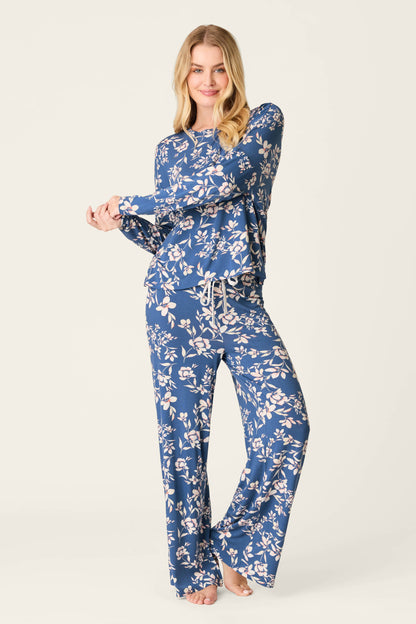 Flora Dreams Twilight Garden Long Sleeve PJ Top