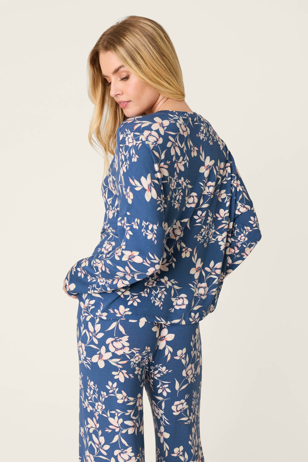 Flora Dreams Twilight Garden Long Sleeve PJ Top