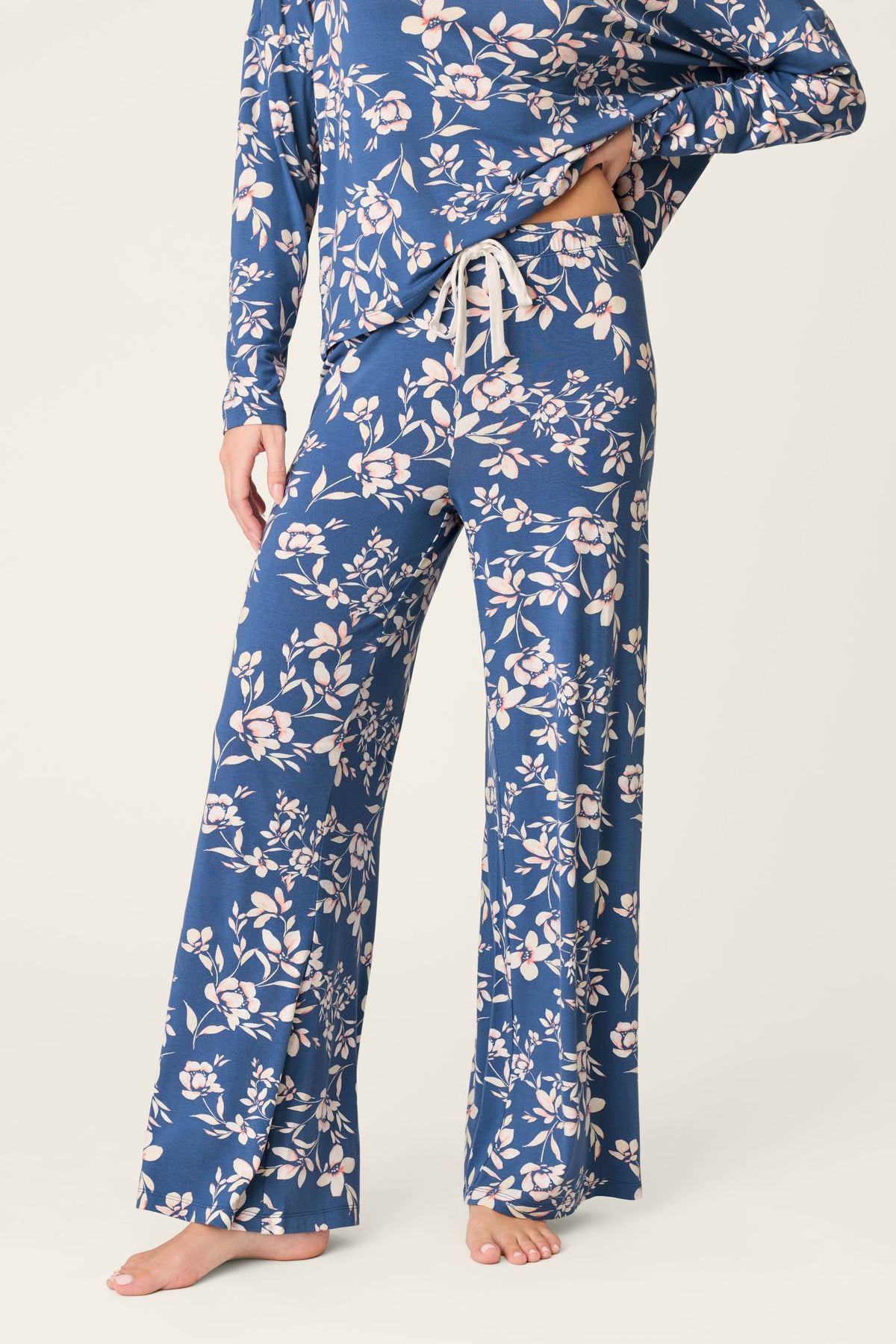 Flora Dreams Twilight Garden Open Leg PJ Pants