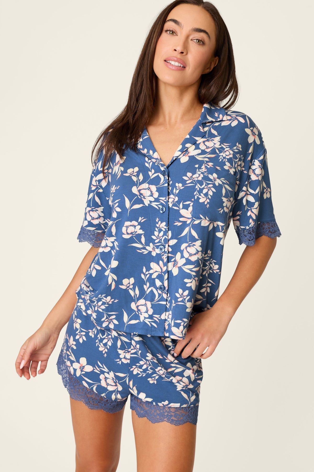Flora Dreams Twilight Garden Short PJ Set