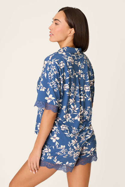 Flora Dreams Twilight Garden Short Sleeve Top