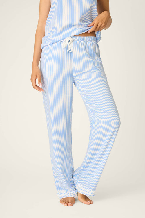 Frutta Fresca Striped Open Leg Pants