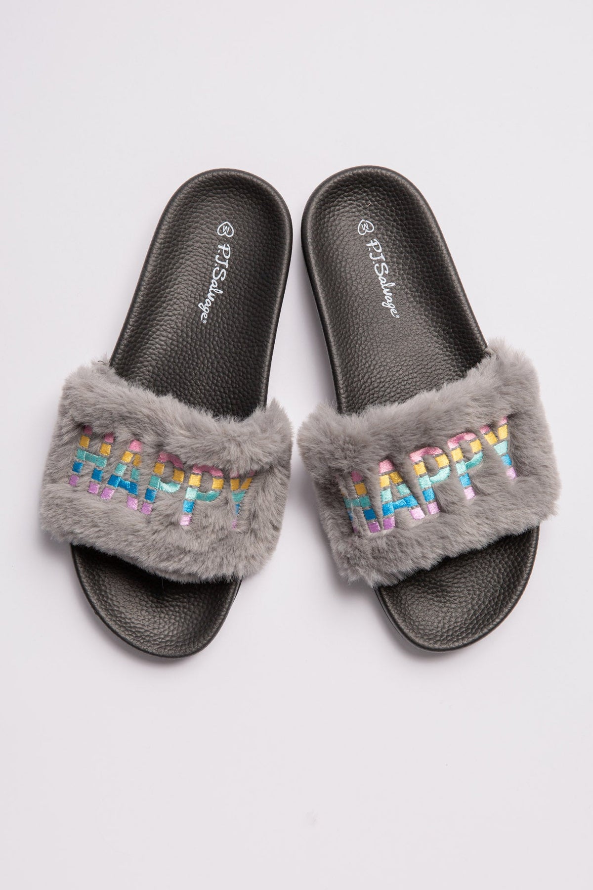 Fuzzy Feet Happy Happy Slides
